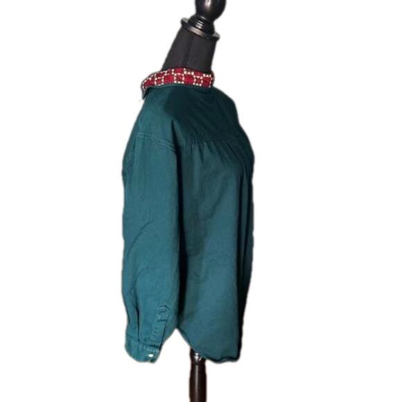 Haiks Teal Long-Sleeve Western Button-Up Shirt – Vintage - Picture 3 of 8